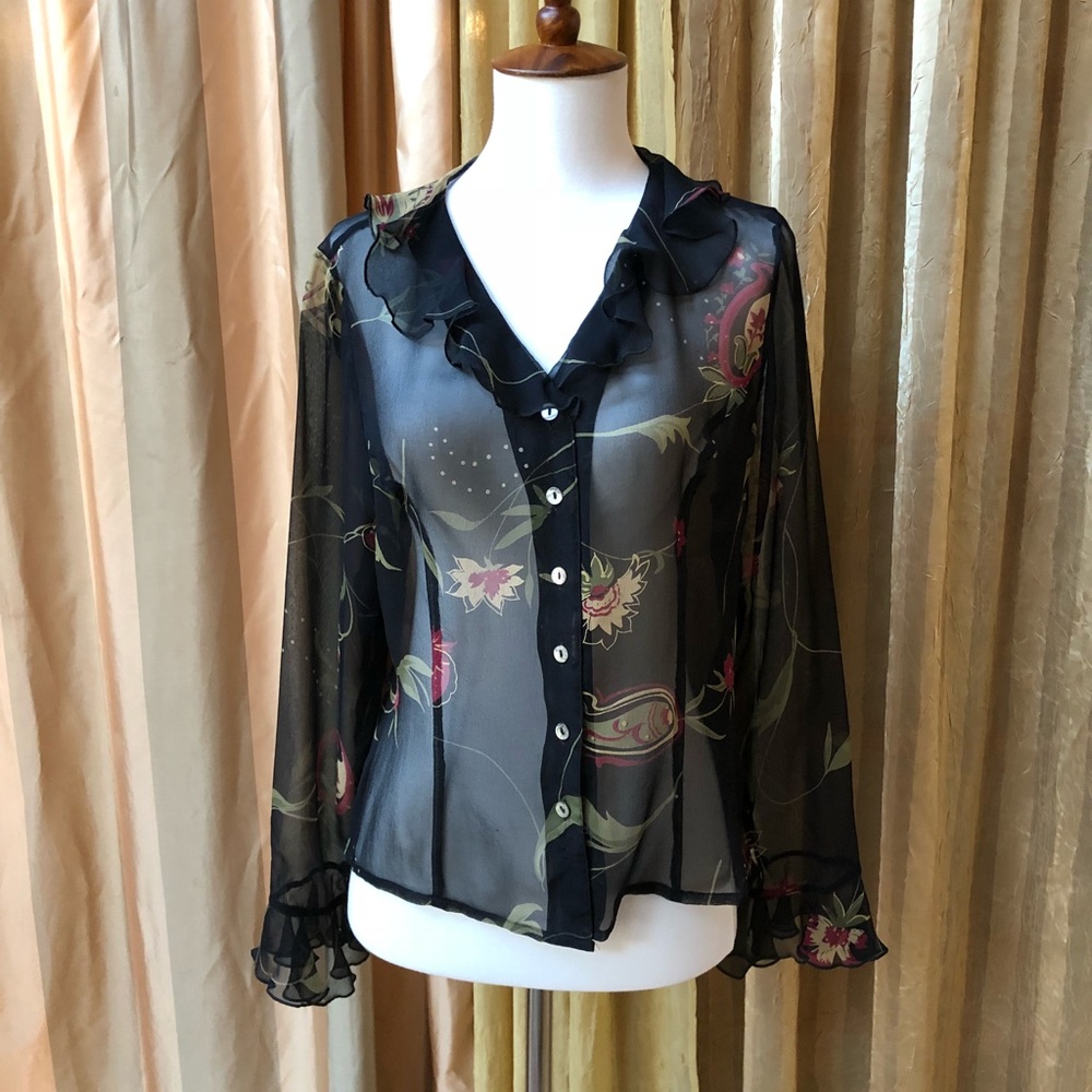Sheer Silk Blouse